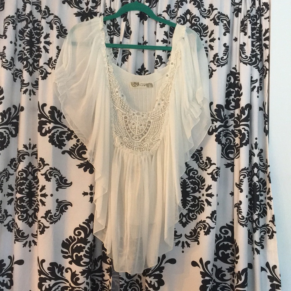 Beautiful free people blouse, worn once